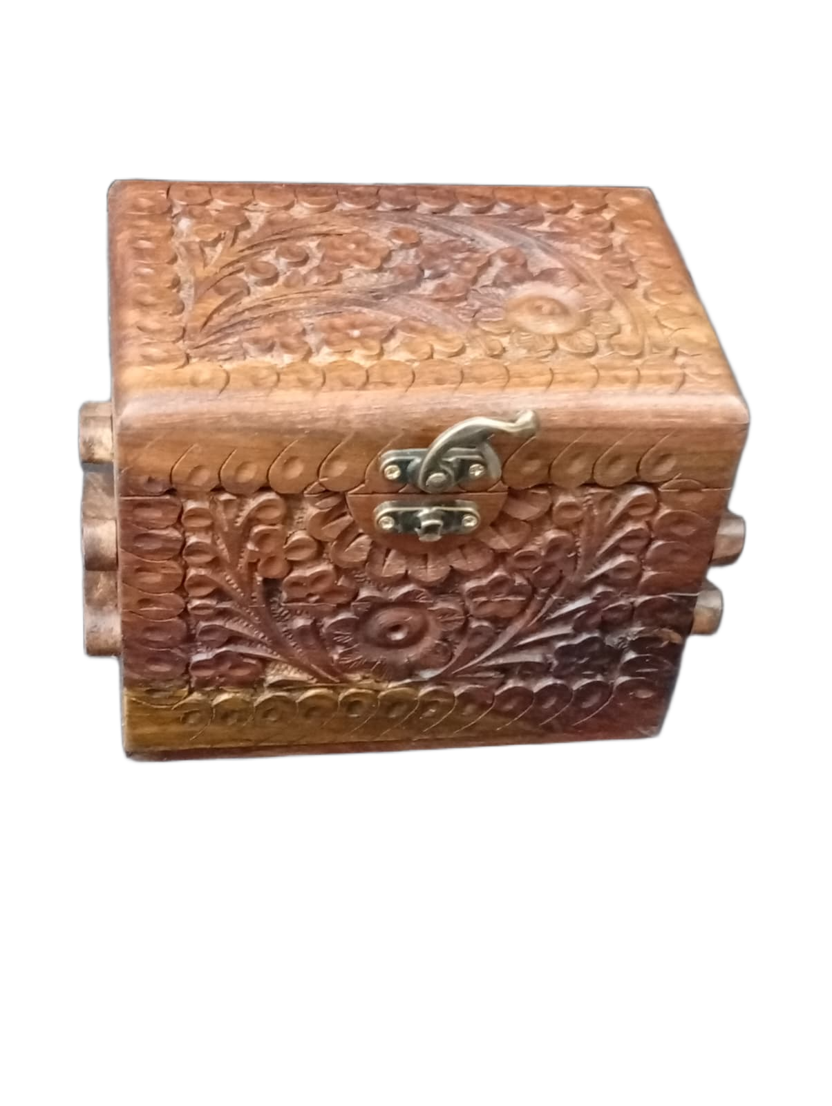 3-Layer Wooden Jewellery Box – Traditional Carved Storage & Organizer (Size: Length-15cm, Width-10cm, Height-12cm) - Image 11