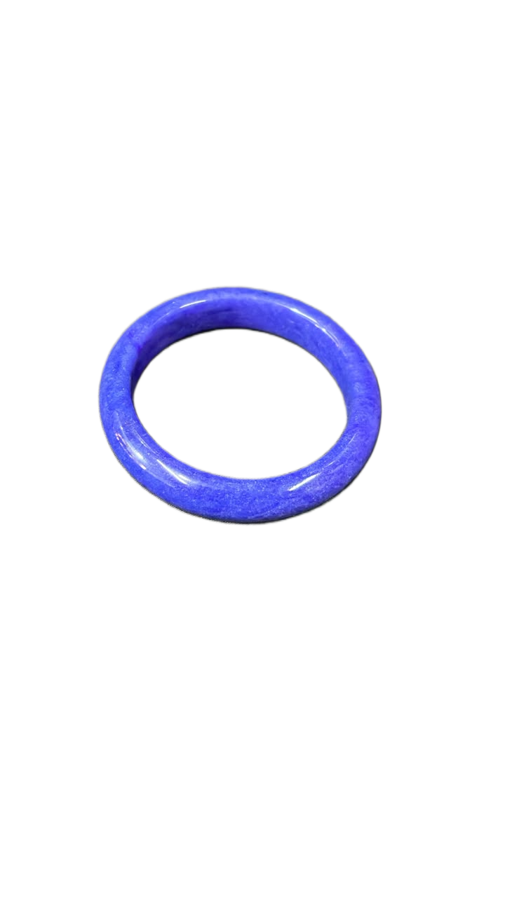 Polished Jade Bangle – Natural Stone Bracelet - Image 2
