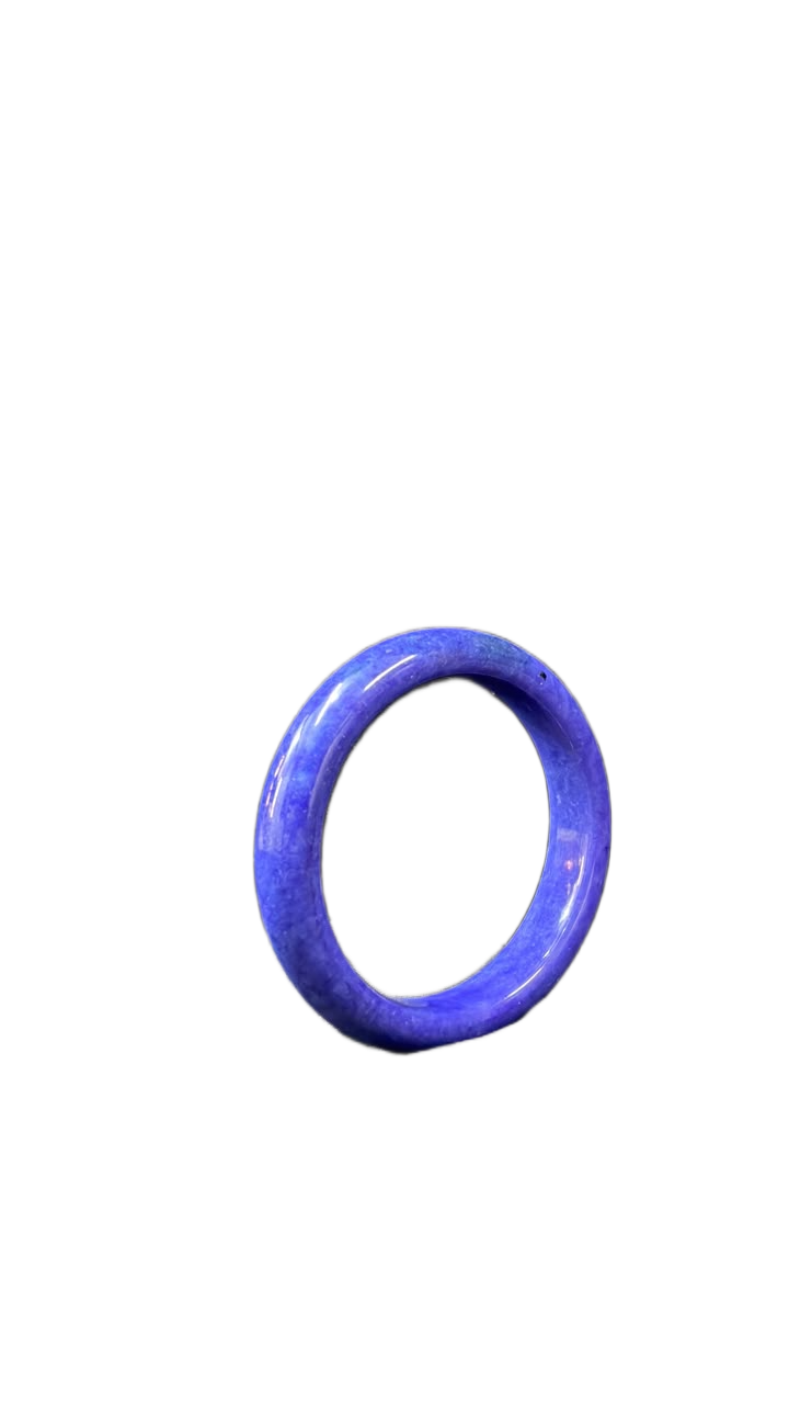 Polished Jade Bangle – Natural Stone Bracelet - Image 3
