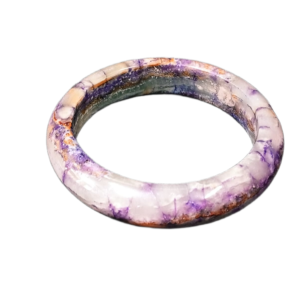 Polished Jade Bangle – Natural Stone Bracelet