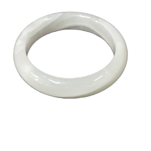 Polished Jade Bangle – Natural Stone Bracelet