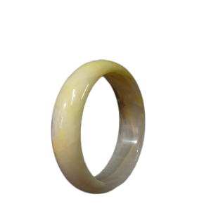Polished Jade Bangle – Natural Stone Bracelet