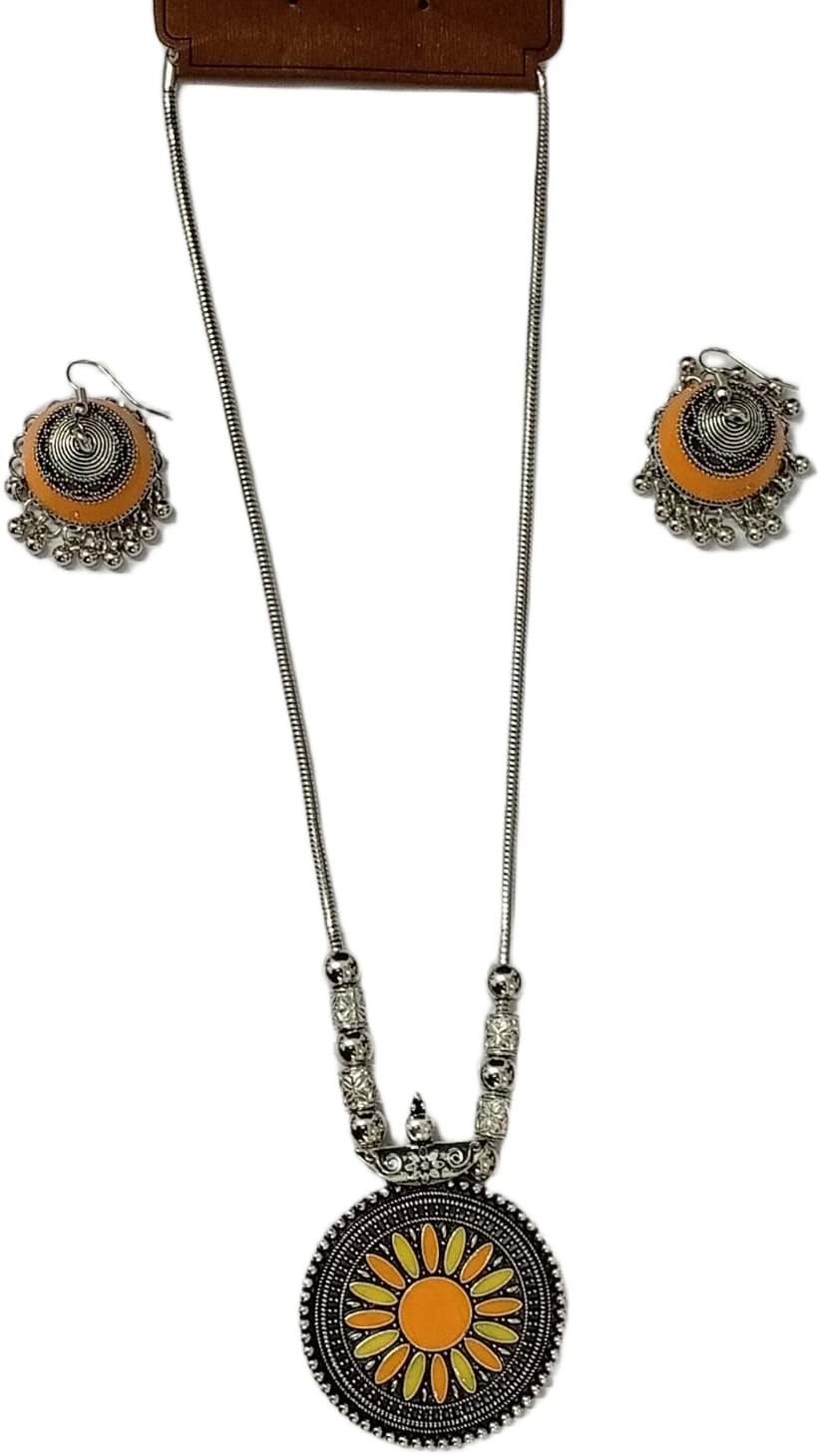 Handcrafted Style Silver Pendant - Image 2