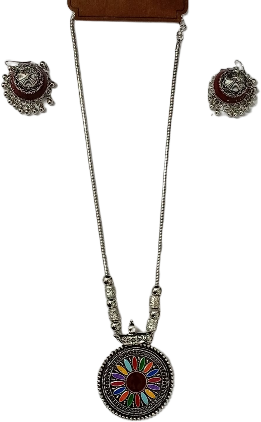 Handcrafted Style Silver Pendant - Image 2