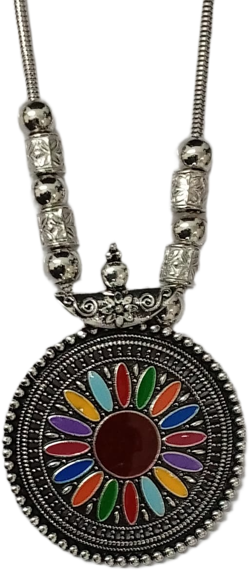 Handcrafted Style Silver Pendant - Image 5