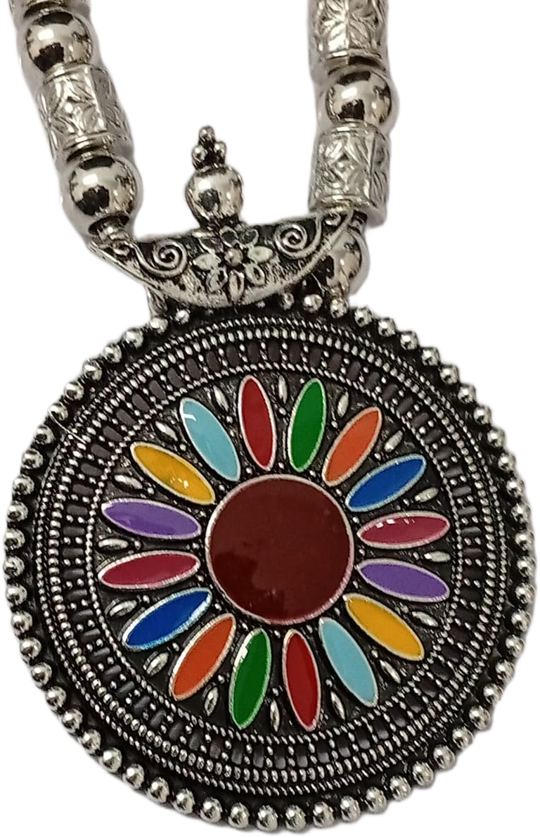 Handcrafted Style Silver Pendant - Image 4