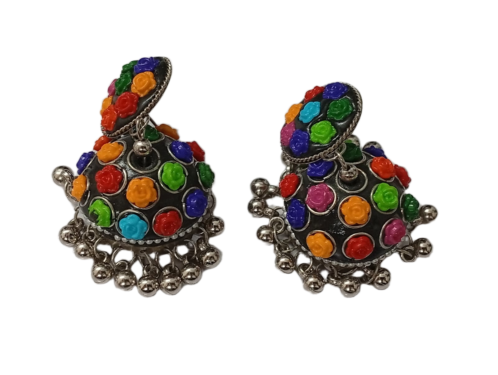 Vintage Pearl Drop Jhumka Earrings – Traditional Statement Jewelry - Image 2
