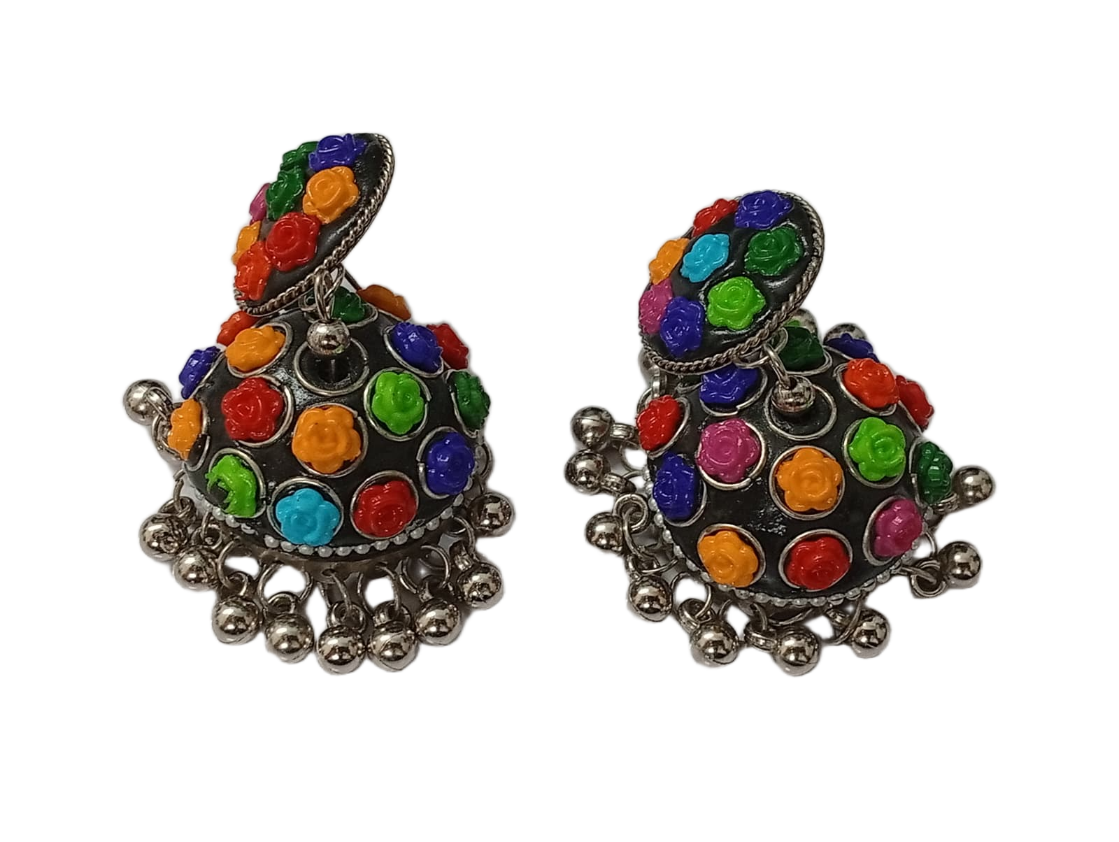 Vintage Pearl Drop Jhumka Earrings – Traditional Statement Jewelry - Image 3
