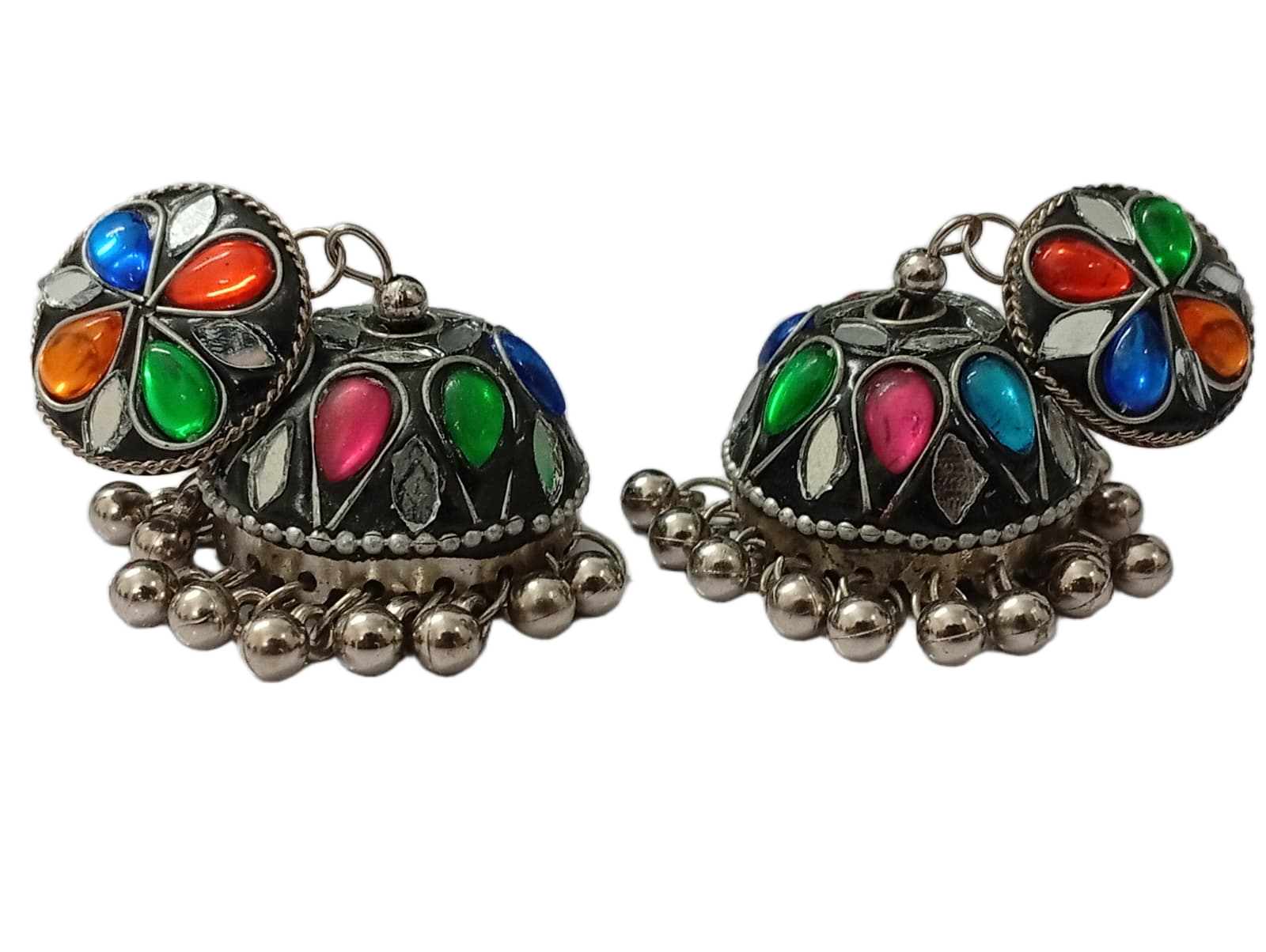 Vintage Pearl Drop Jhumka Earrings – Traditional Statement Jewelry - Image 4