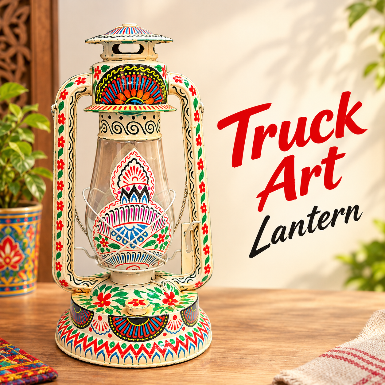 Pakistani Truck Art Lantern Size:35cm