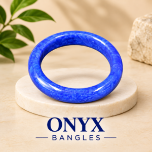 Polished Jade Bangle – Natural Stone Bracelet