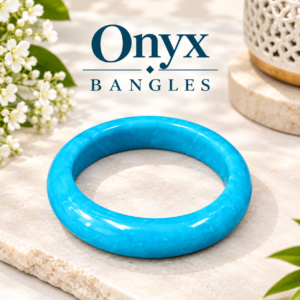 Polished Jade Bangle – Natural Stone Bracelet