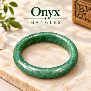 Polished Jade Bangle – Natural Stone Bracelet