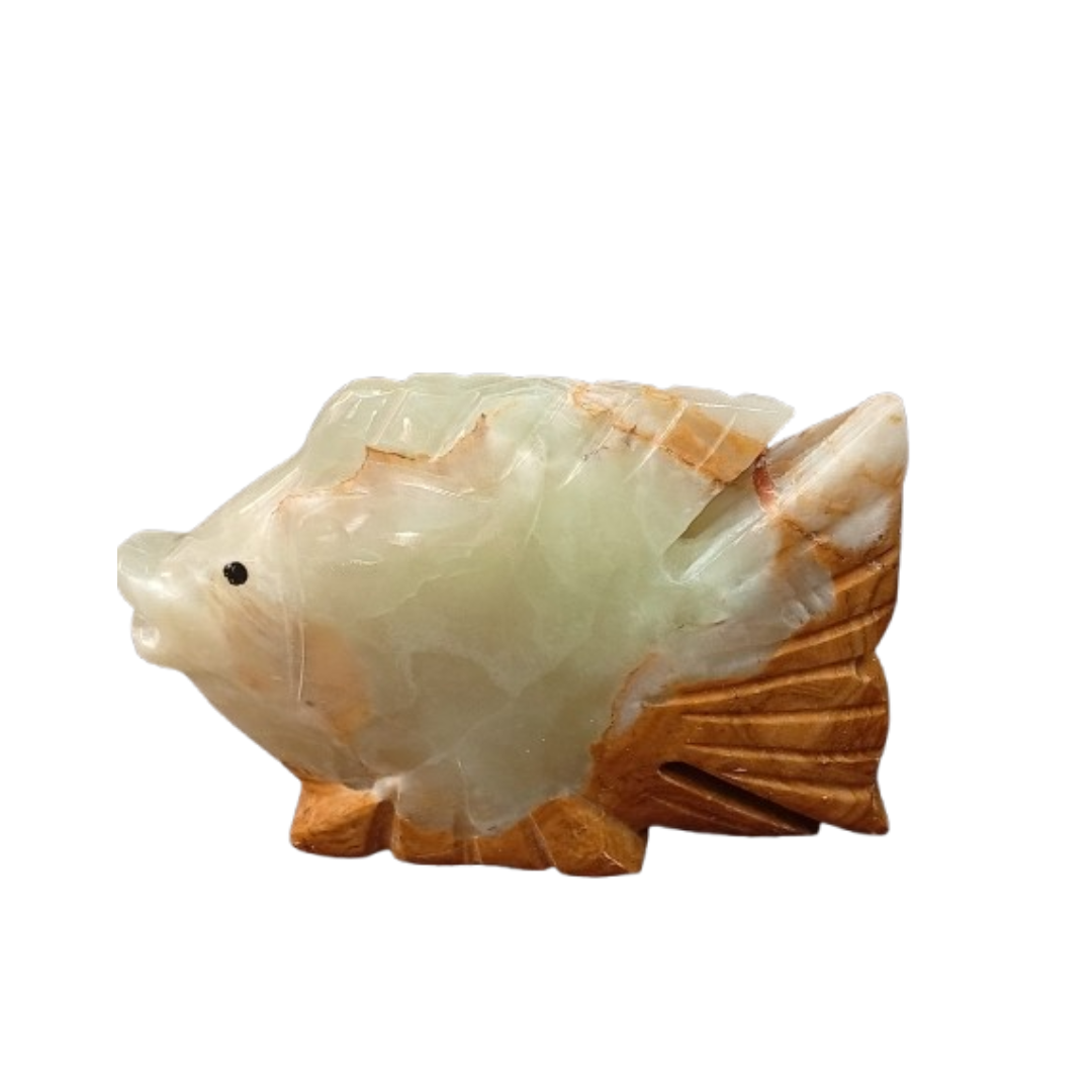 Handcrafted Onyx Fish Sculpture – 10 cm - Image 3