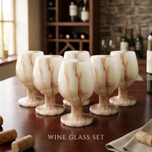 Onyx Wine Glass Set of 6 (Size – 5 Inch)