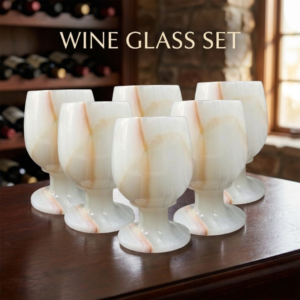 Onyx Wine Glass Set of 6 (Size – 4 Inch)