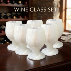Onyx Wine Glass Set of 6 (Size – 4 Inch)
