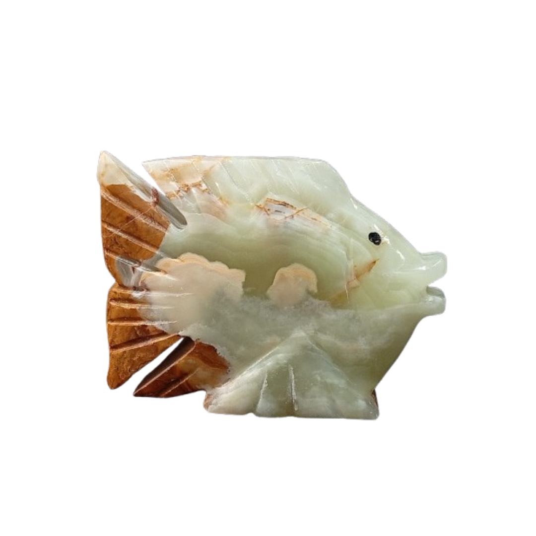 Handcrafted Onyx Fish Sculpture – 10 cm - Image 6