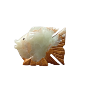Handcrafted Onyx Fish Sculpture – 10 cm