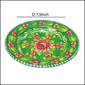 Handcrafted Truck Art Plate – Traditional Pakistani Decorative Plate (Size D-7.5inch)