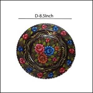 Handcrafted Truck Art Plate – Traditional Pakistani Decorative Plate (Size D-8.5inch)
