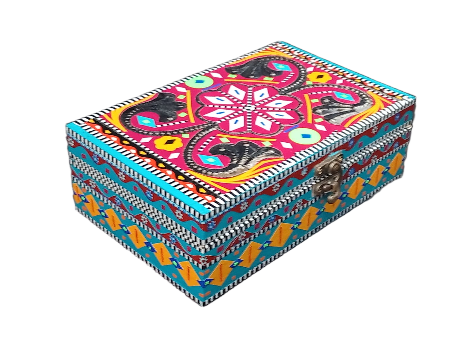 Chamakpatti Decorative Storage Box ( L-20.5cm , W-13cm , H-7cm ) - Image 7