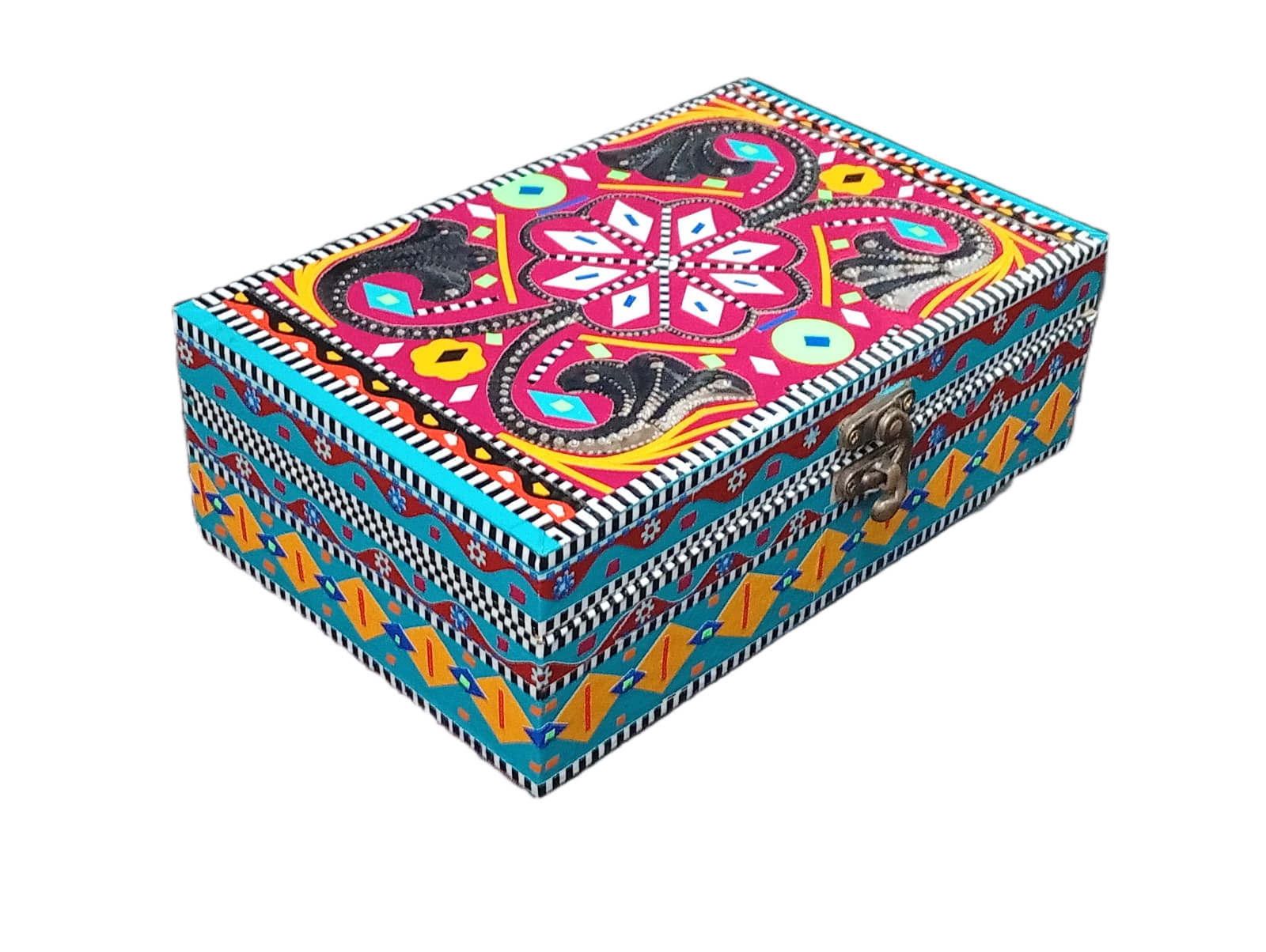 Chamakpatti Decorative Storage Box ( L-20.5cm , W-13cm , H-7cm ) - Image 6