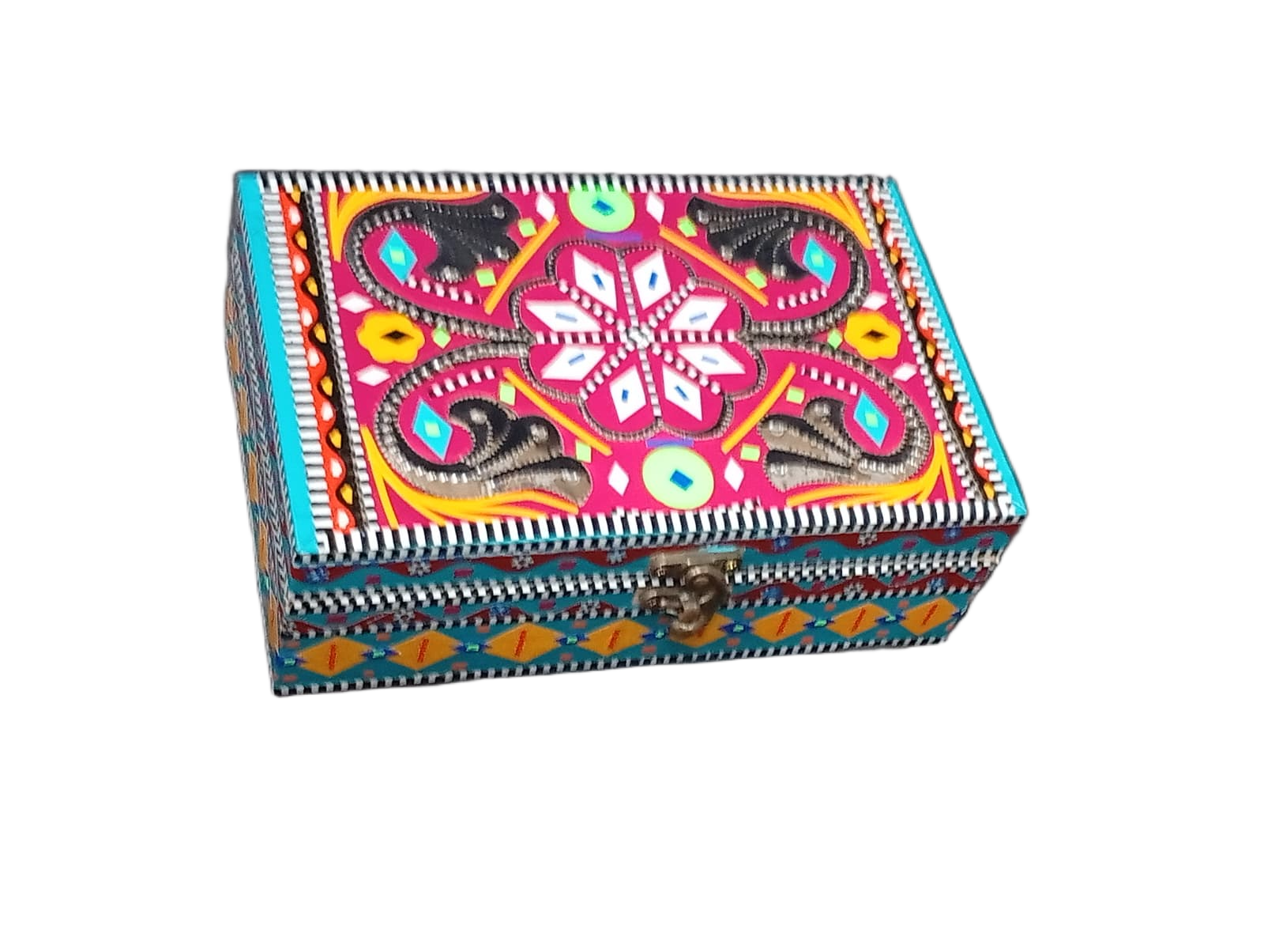 Chamakpatti Decorative Storage Box ( L-20.5cm , W-13cm , H-7cm ) - Image 5