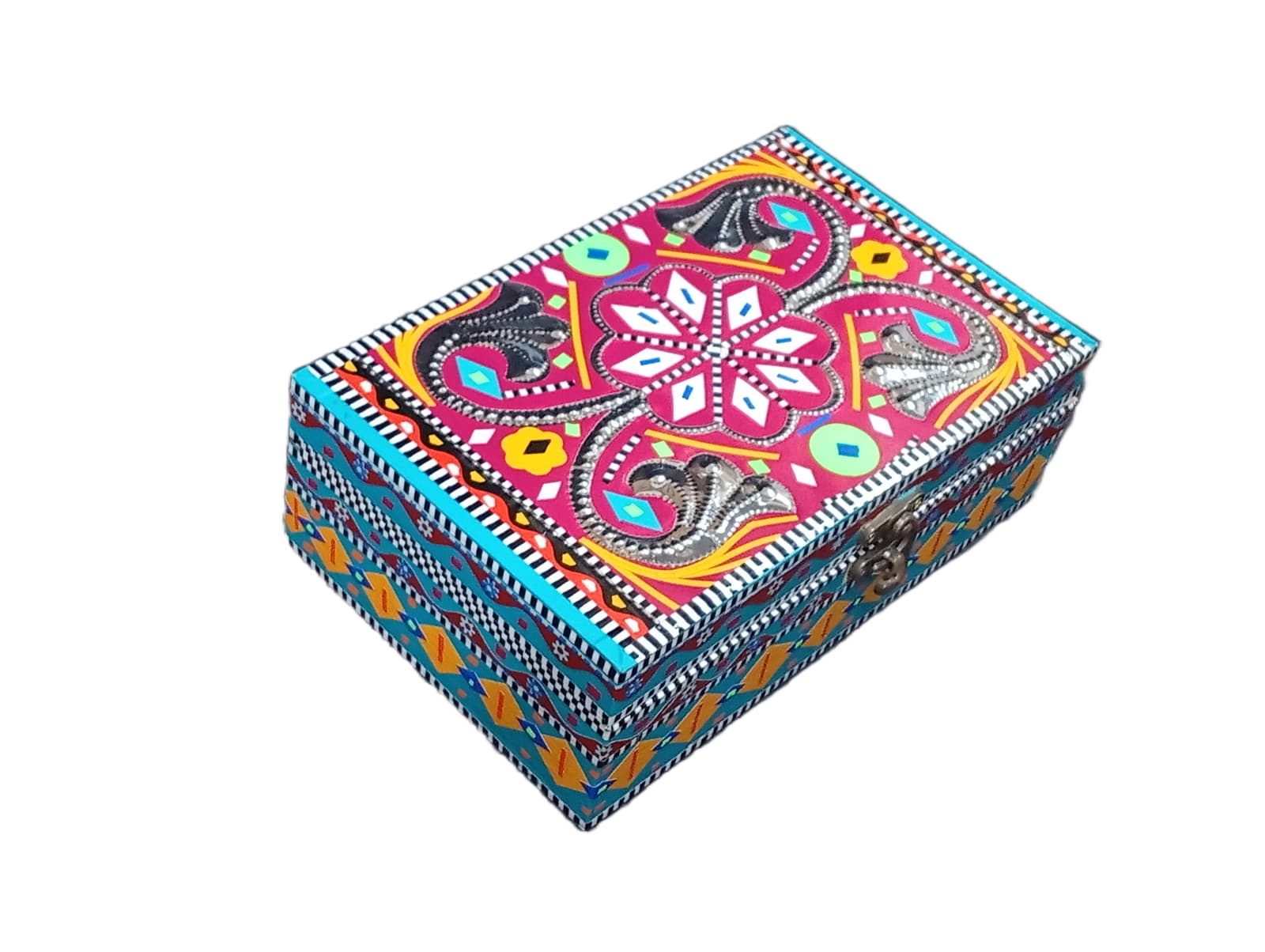 Chamakpatti Decorative Storage Box ( L-20.5cm , W-13cm , H-7cm ) - Image 4
