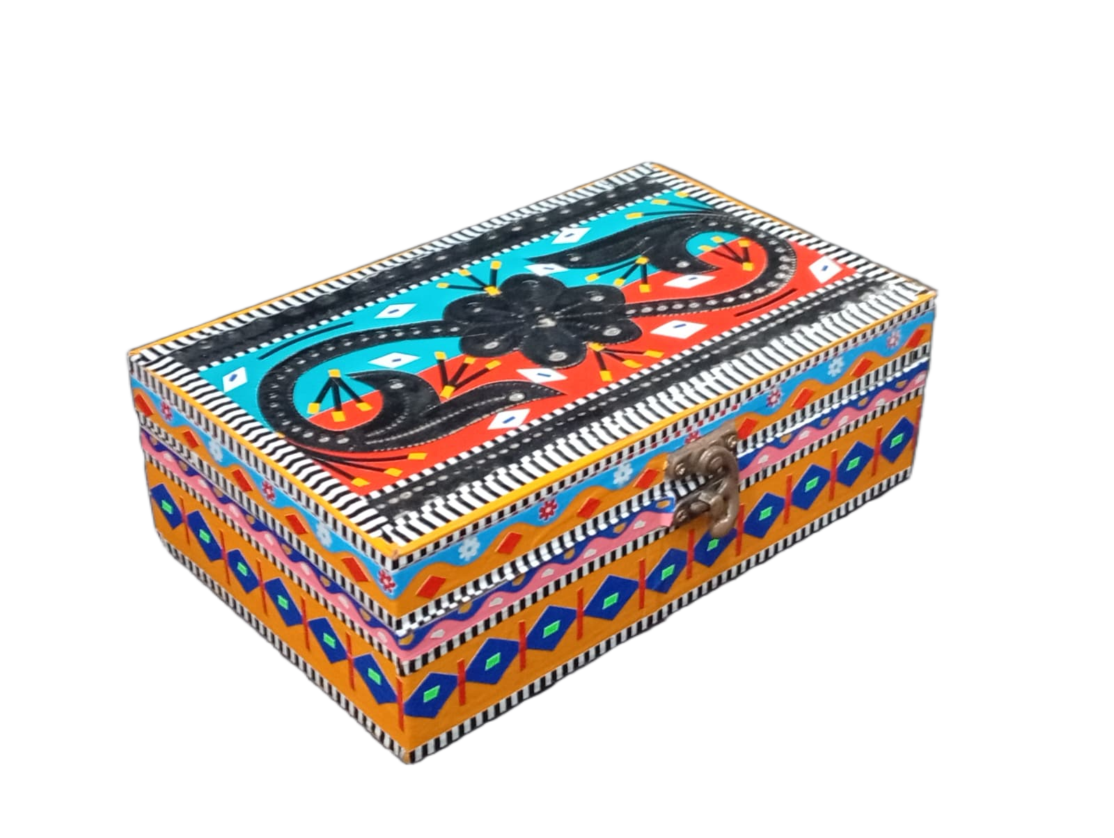 Chamakpatti Decorative Storage Box ( L-20.5cm , W-13cm , H-7cm ) - Image 7