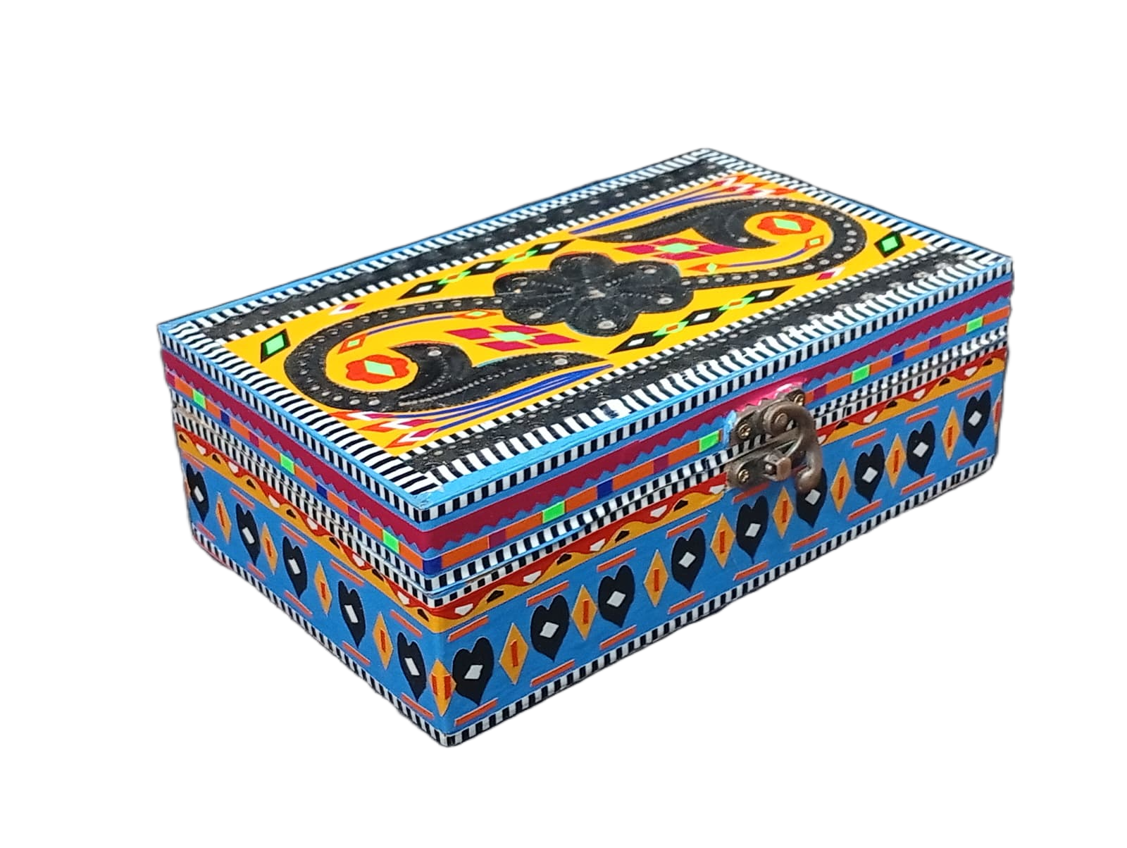 Chamakpatti Decorative Storage Box ( L-20.5cm , W-13cm , H-7cm ) - Image 4