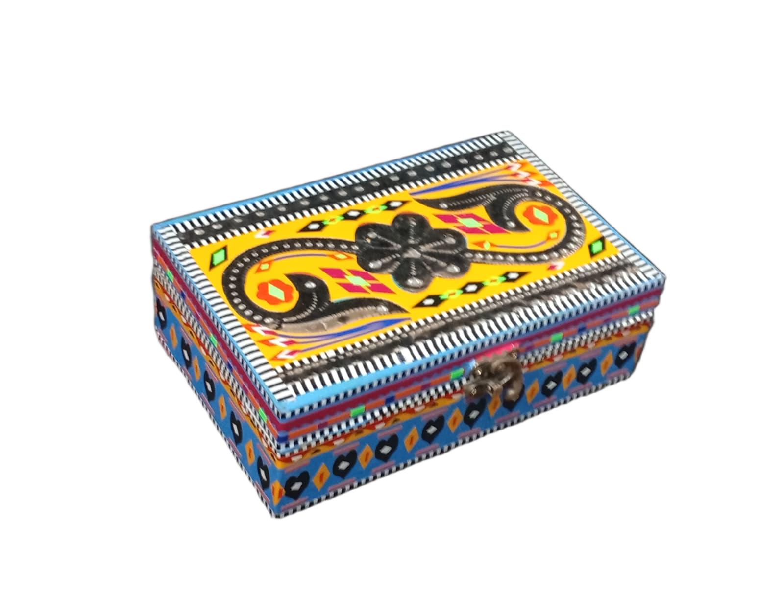 Chamakpatti Decorative Storage Box ( L-20.5cm , W-13cm , H-7cm ) - Image 3