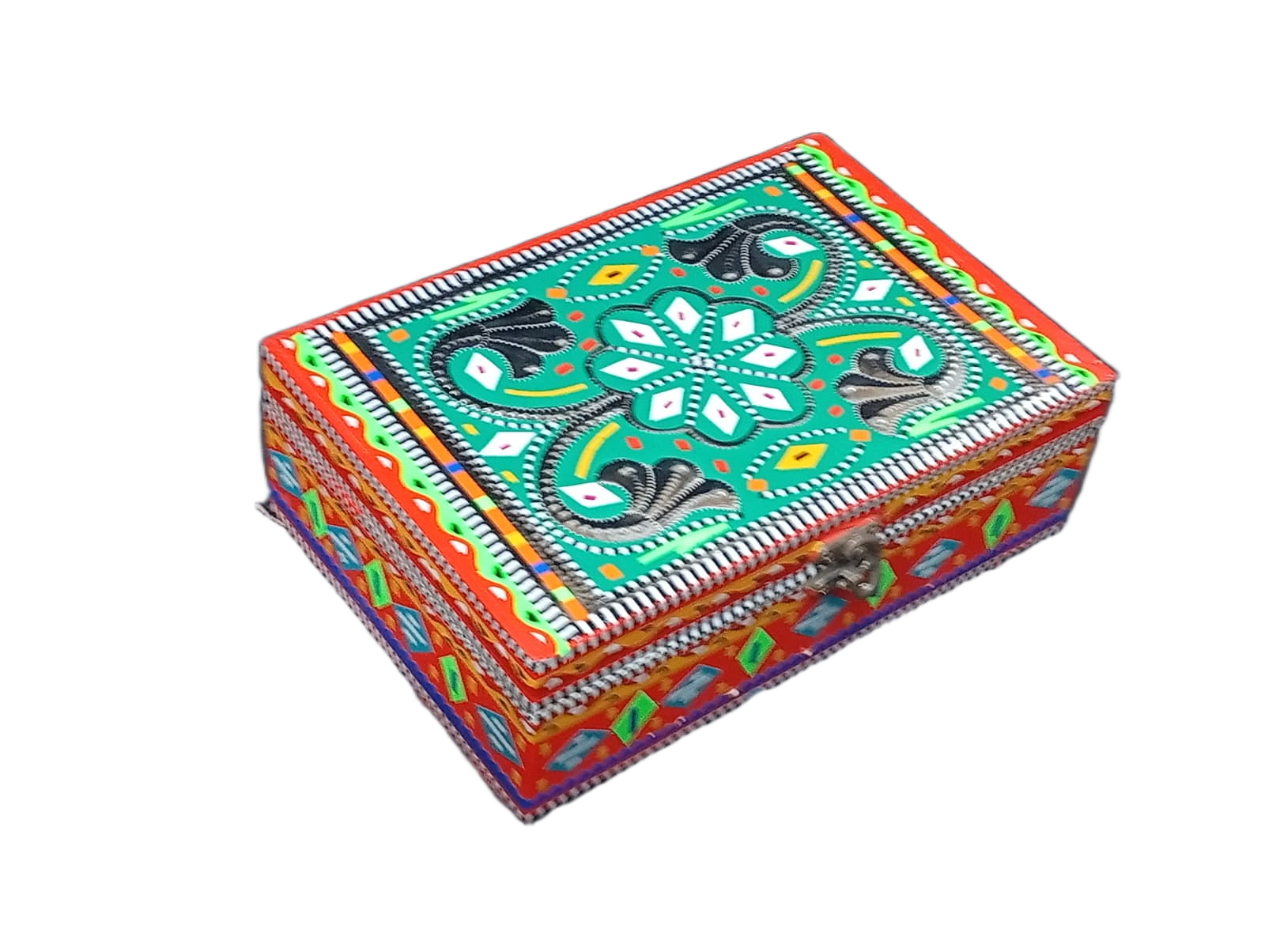 Chamakpatti Decorative Storage Box ( L-23cm , W-15.5cm , H-7.5cm ) - Image 4