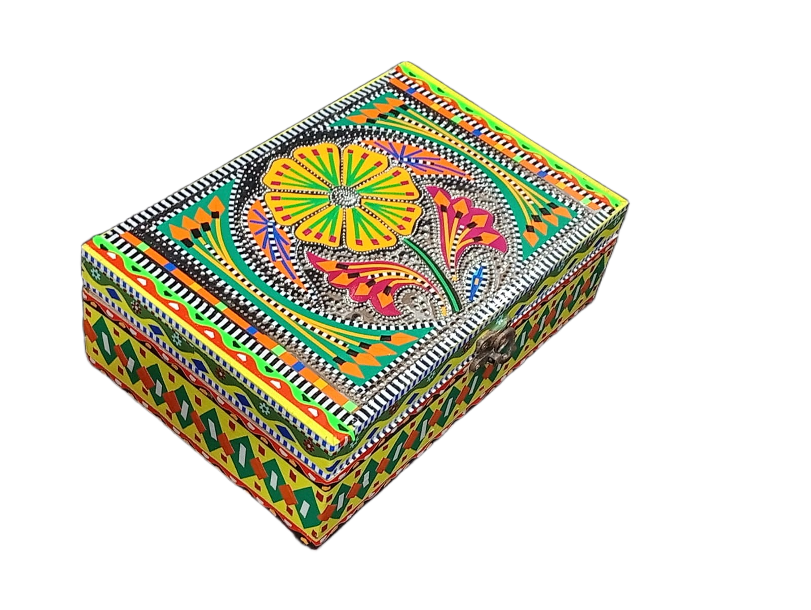 Chamakpatti Decorative Storage Box ( L-23cm , W-15.5cm , H-7.5cm ) - Image 4