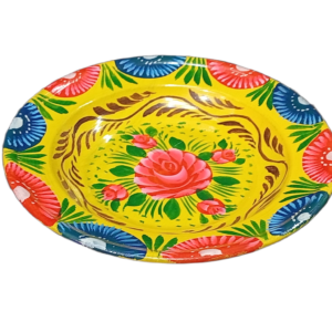 Handcrafted Truck Art Plate – Traditional Pakistani Decorative Plate (Size D-7.5inch)