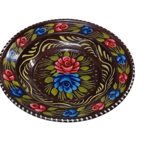 Handcrafted Truck Art Plate – Traditional Pakistani Decorative Plate (Size D-7.5inch)