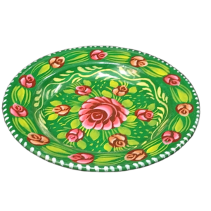 Handcrafted Truck Art Plate – Traditional Pakistani Decorative Plate (Size D-7.5inch)
