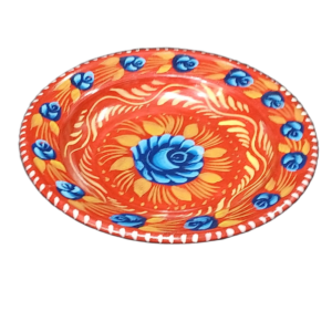 Handcrafted Truck Art Plate – Traditional Pakistani Decorative Plate (Size D-7.5inch)