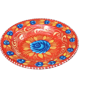 Handcrafted Truck Art Plate – Traditional Pakistani Decorative Plate (Size D-8.5inch)