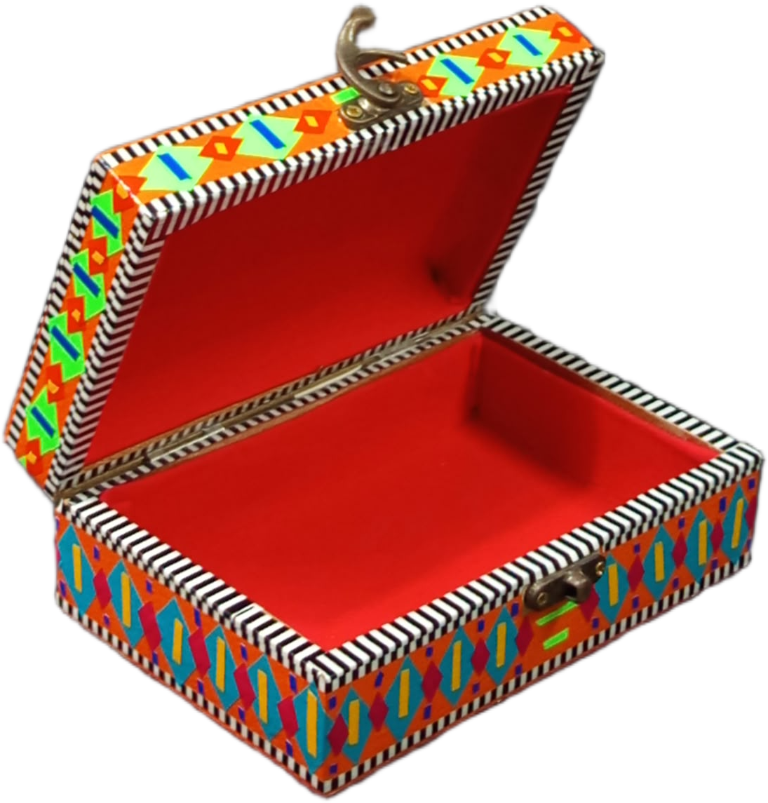 Traditional Pakistani Décor Box(L-15cm , W-10cm , H-5.5cm) , Chamakpatti Decorative Box , Chamakpatti Craft Box , Chamakpatti Craft Box for Jewelry and Accessories - Image 6
