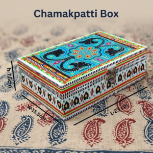 Chamakpatti Decorative Storage Box  ( L-20.5cm , W-13cm , H-7cm )