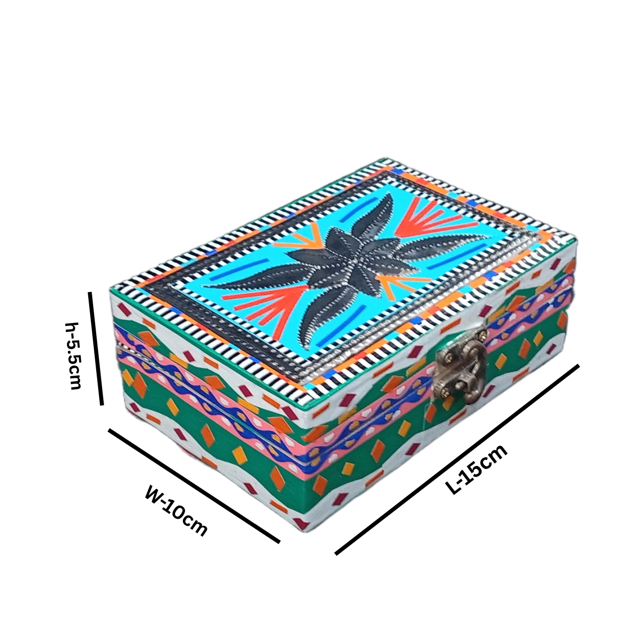 Chamakpatti Decorative Storage Box (L-15cm , W-10cm , H-5.5cm) - Image 2