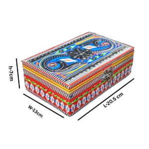 Chamakpatti Decorative Storage Box  ( L-20.5cm , W-13cm , H-7cm )