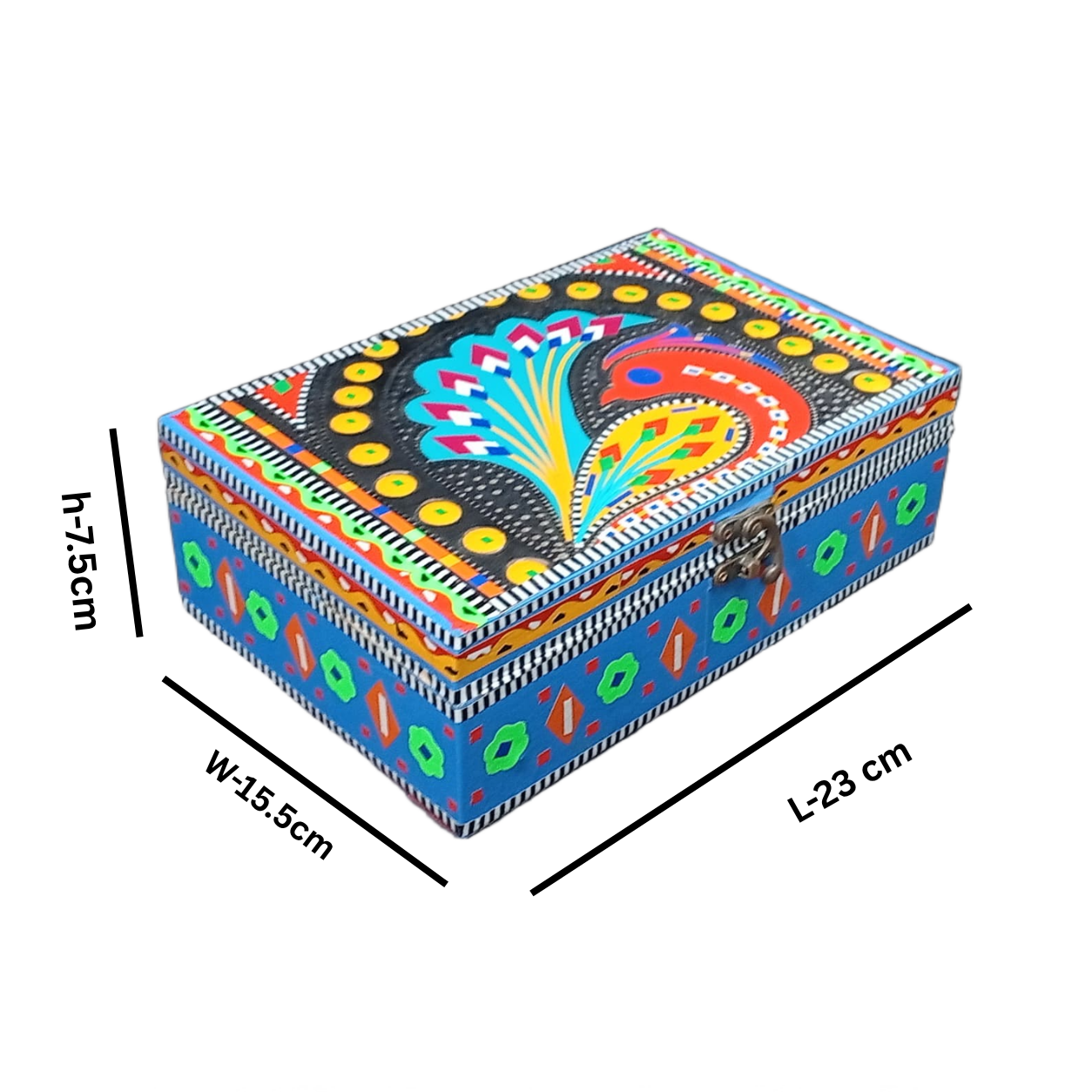 Chamakpatti Decorative Storage Box ( L-23cm , W-15.5cm , H-7.5cm ) - Image 2