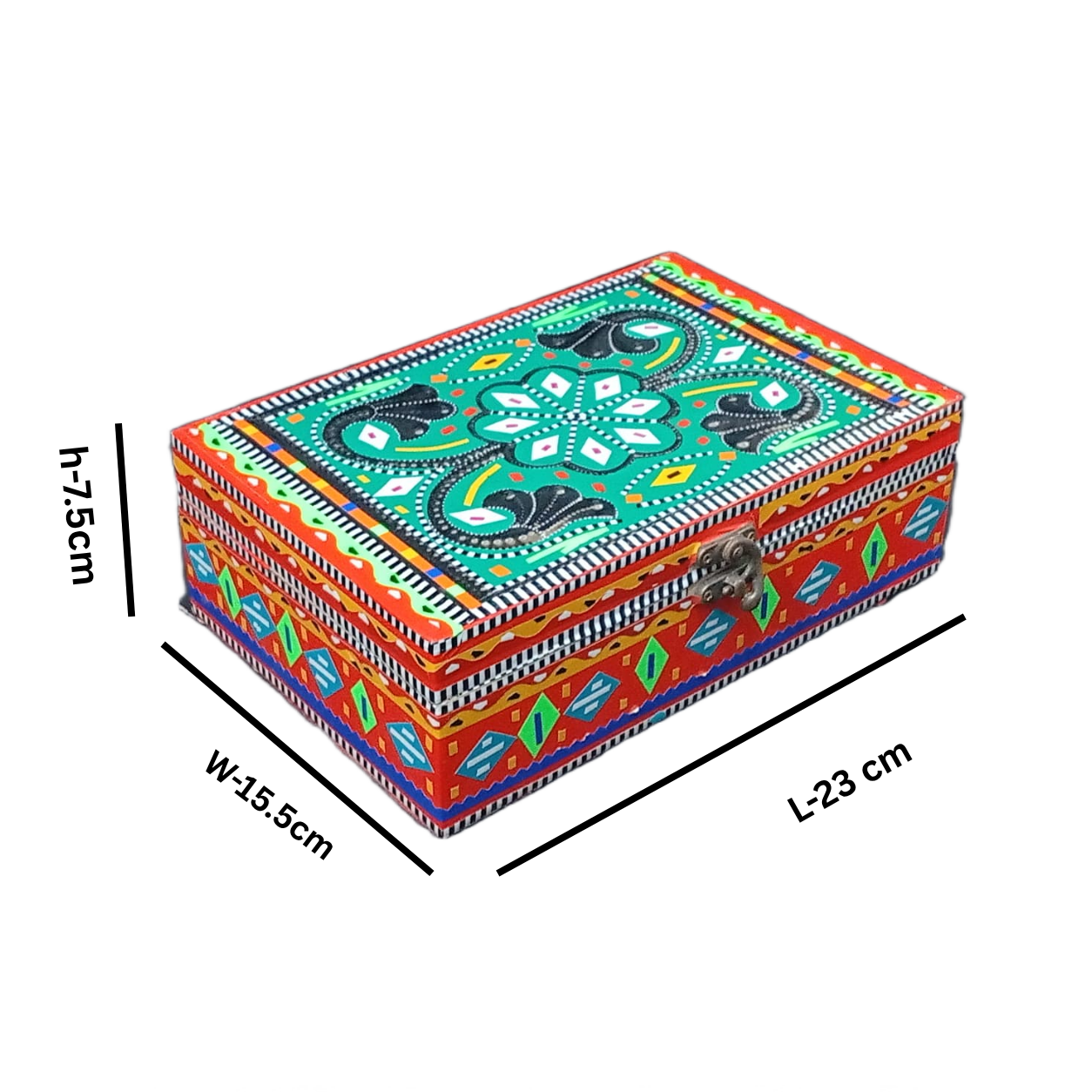 Chamakpatti Decorative Storage Box ( L-23cm , W-15.5cm , H-7.5cm ) - Image 2