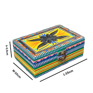 Chamakpatti Decorative Storage Box   (L-15cm , W-10cm , H-5.5cm)