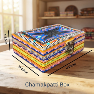 Chamakpatti Decorative Storage Box  (L-15cm , W-10cm , H-5.5cm)